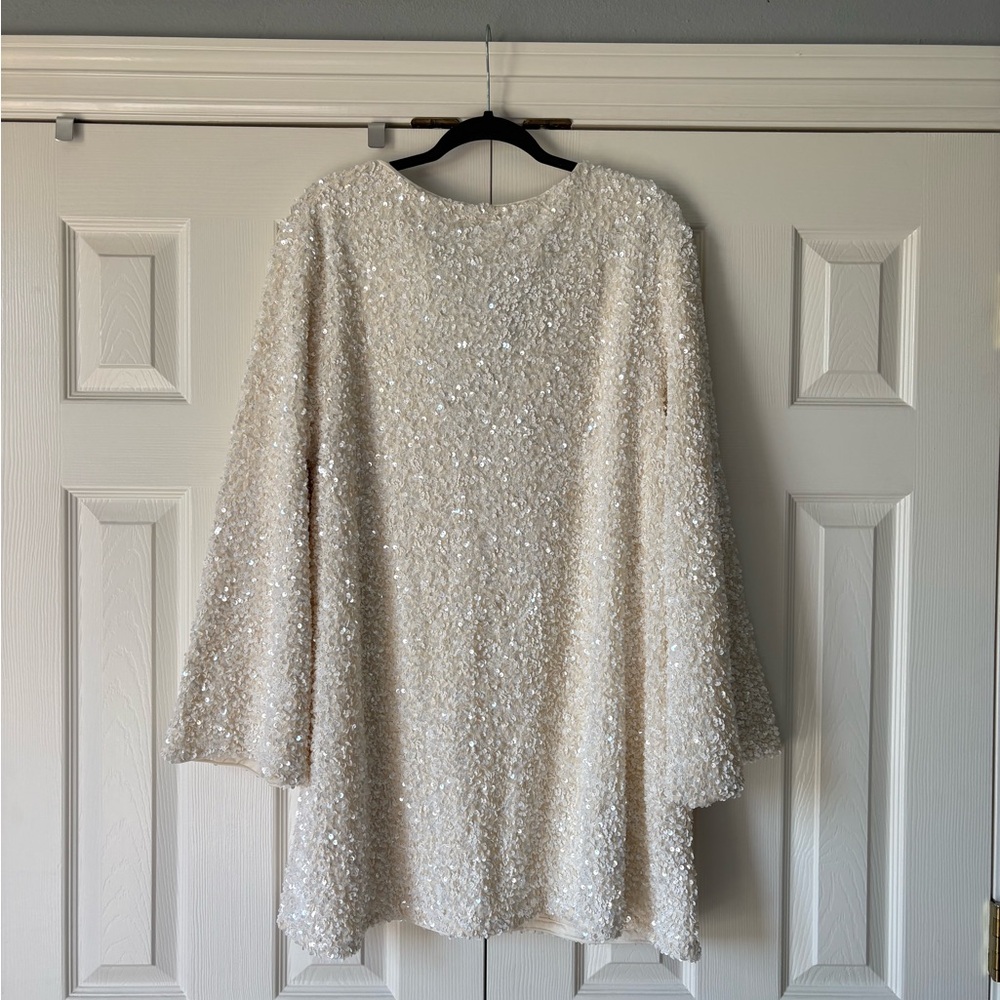 H&M Sequin Tie-Back Mini Dress